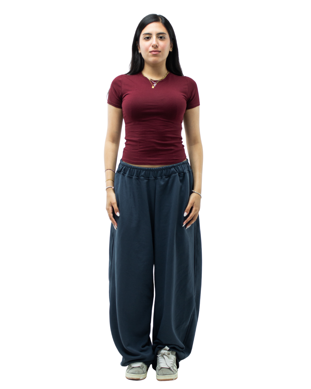 Burgundy Short Sleeve Top