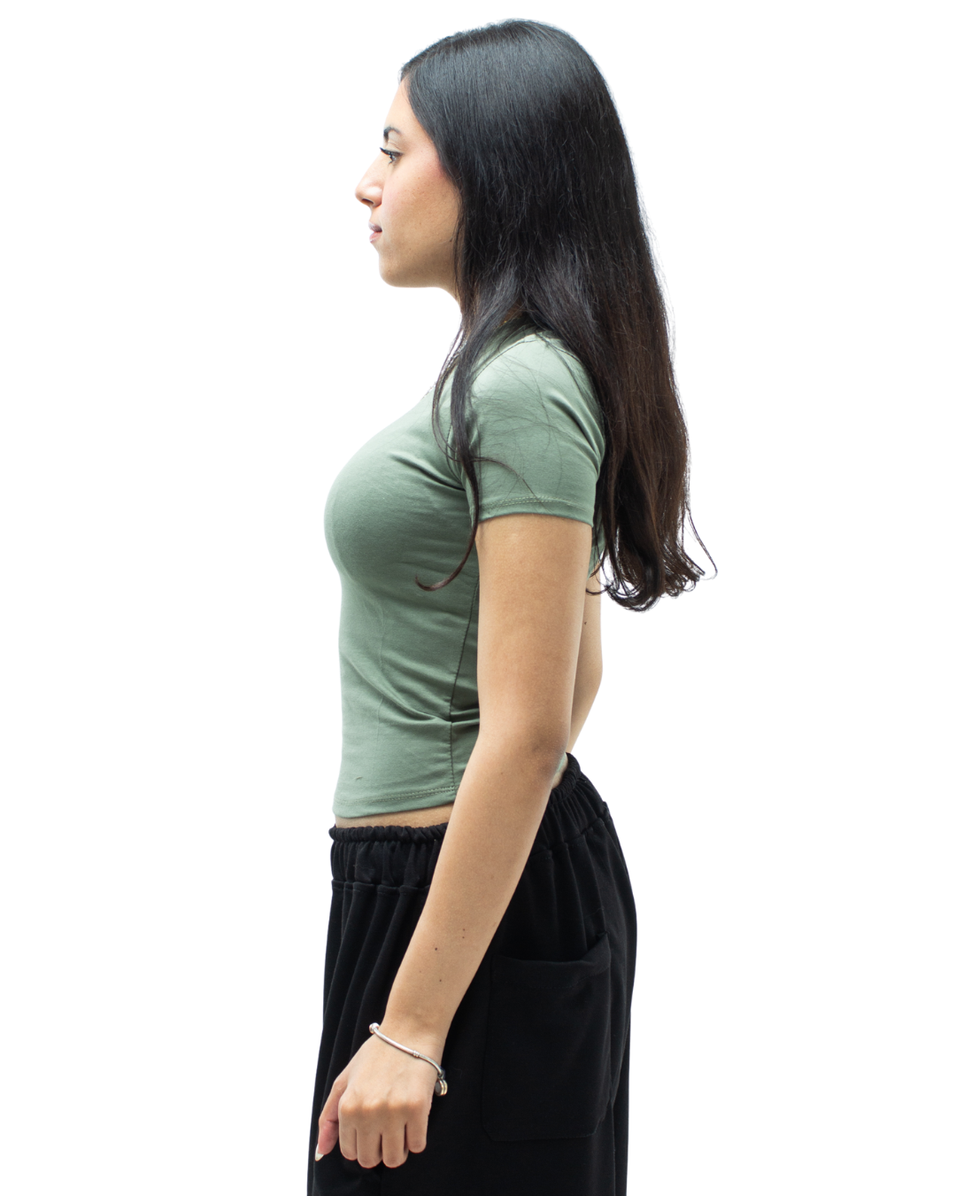 Olive Short Sleeve Top