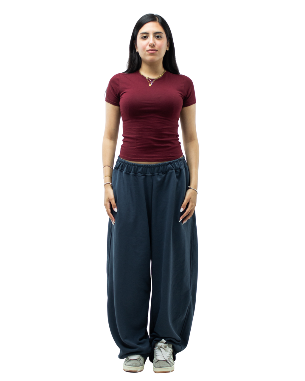 Burgundy Short Sleeve Top