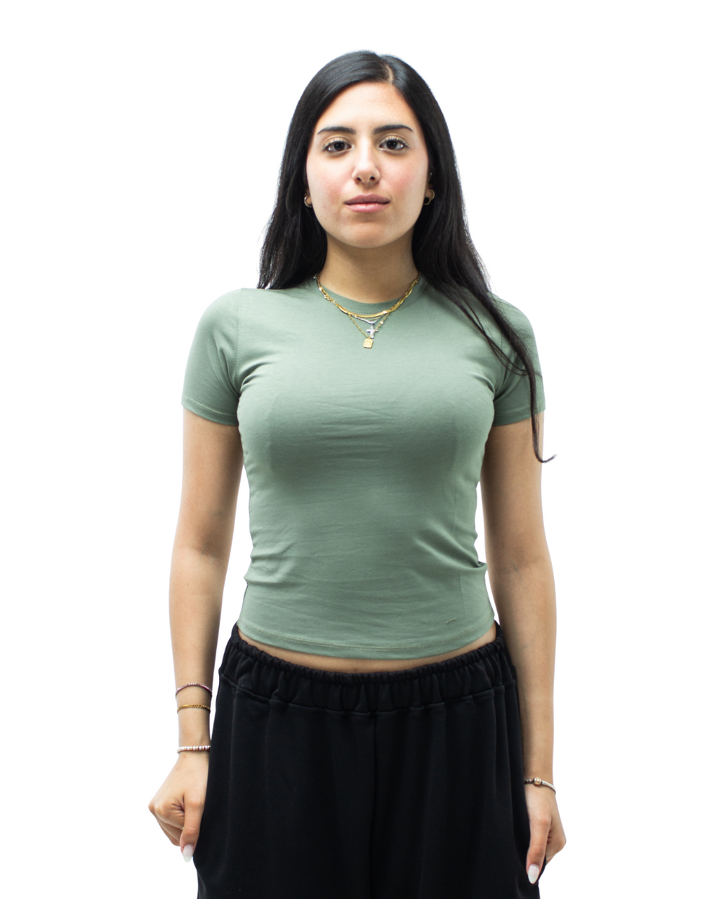 Olive Short Sleeve Top